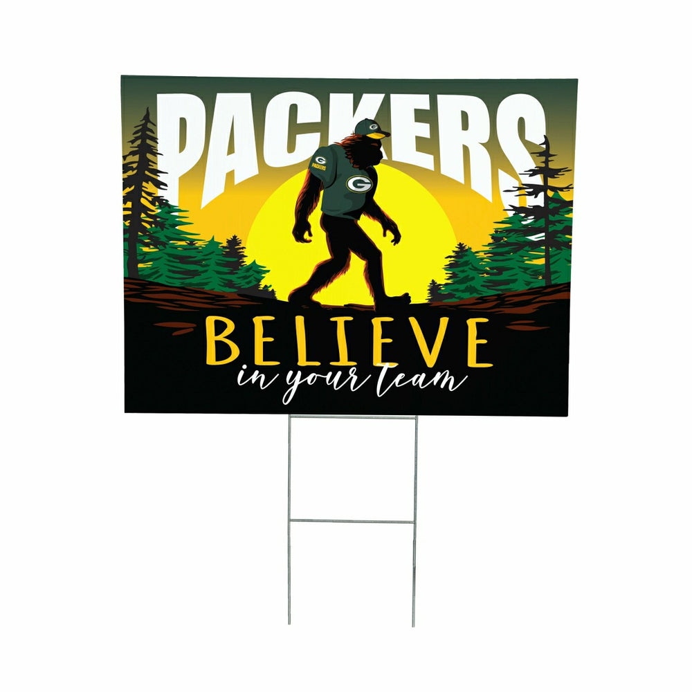 Green Bay Packers Yard Sign, Bigfoot, NFL, Home