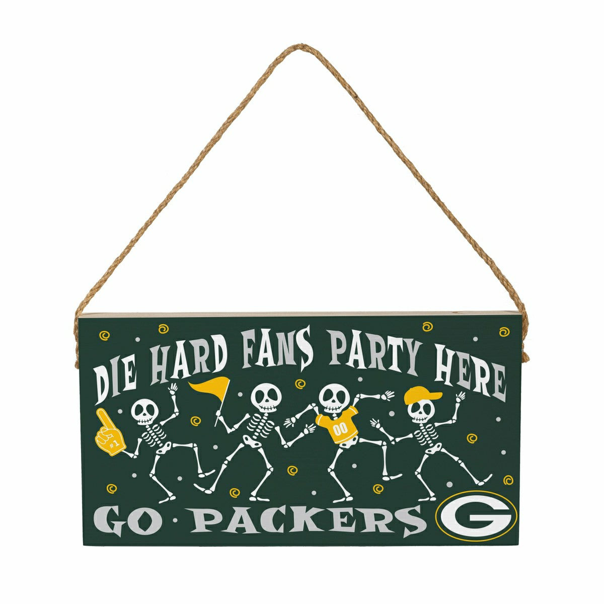 Green Bay Packers Halloween Wood Wall Sign, 6x11, NFL, Home