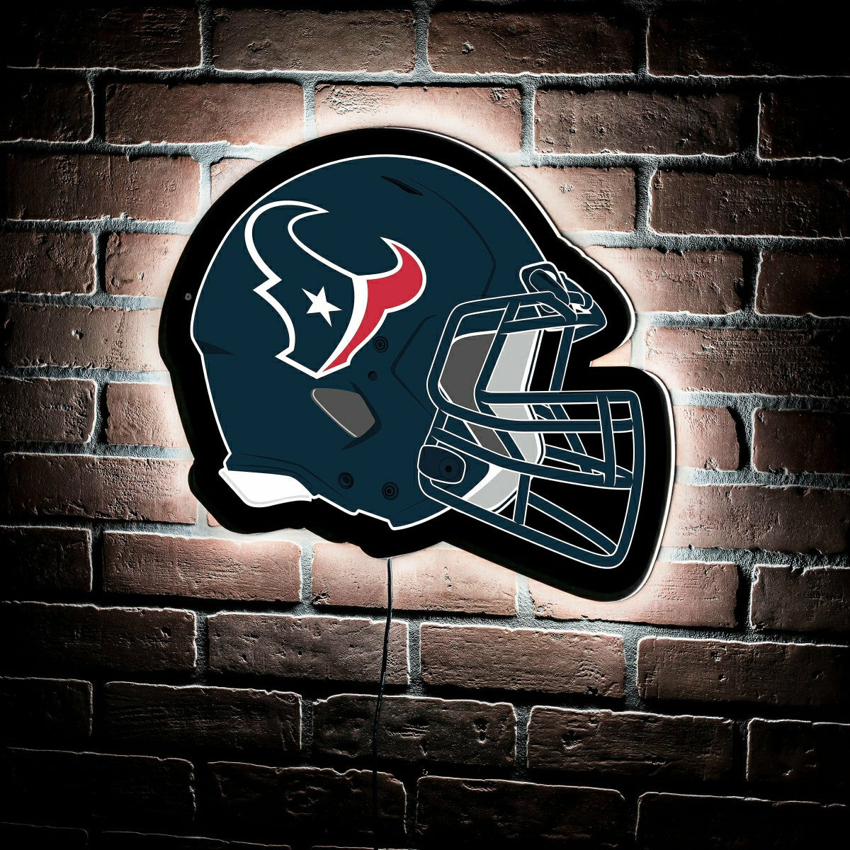 LED Wall Decor, Helmet, Houston Texans, NFL, Home