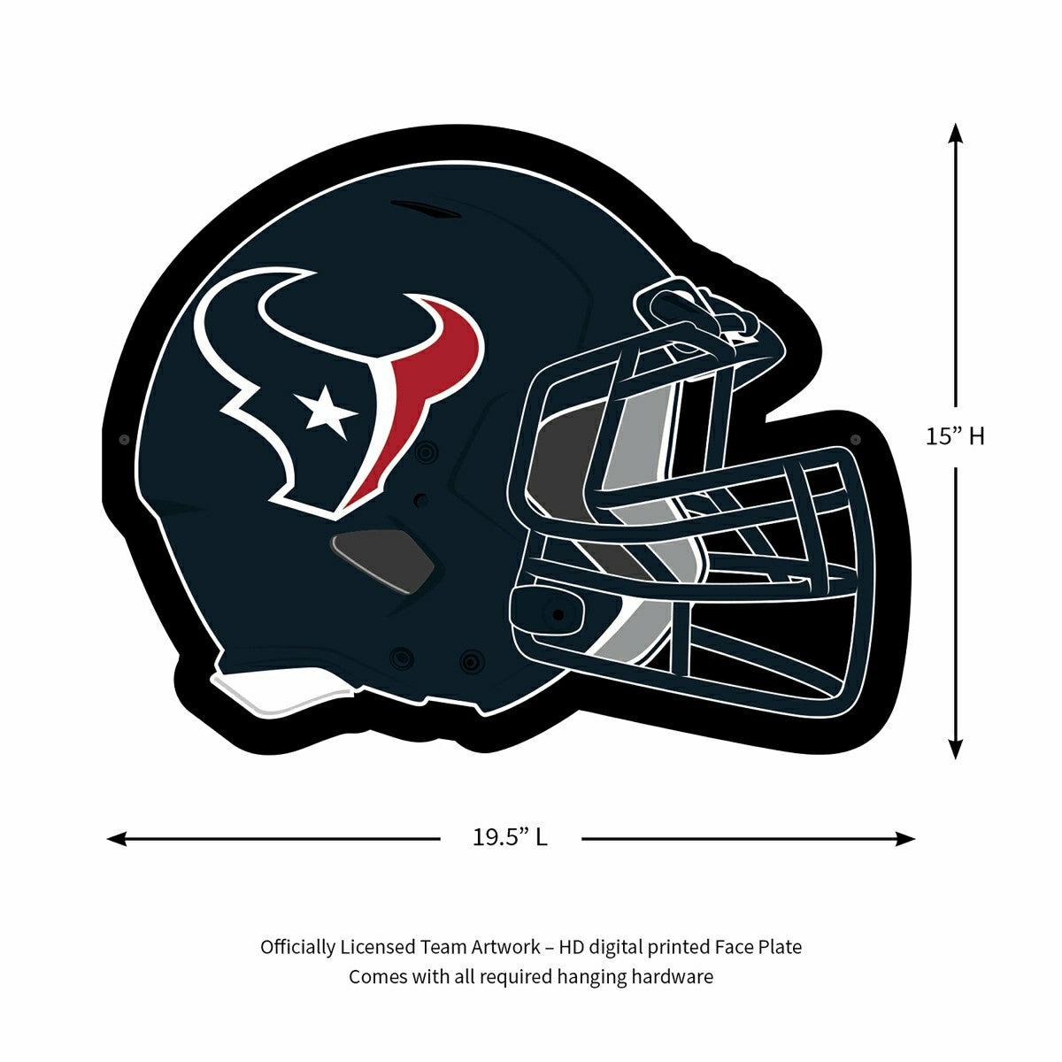 LED Wall Decor, Helmet, Houston Texans, NFL, Home