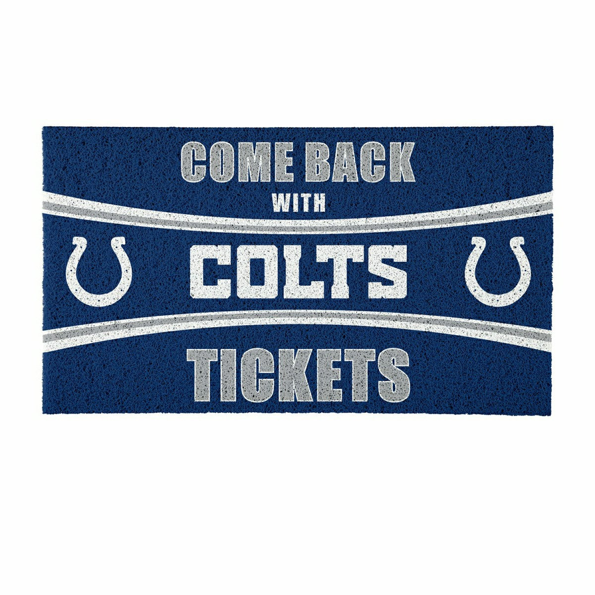 28" x 16" PVC Trapper Mat, Come Back with Tickets, Indianapolis Colts, NFL