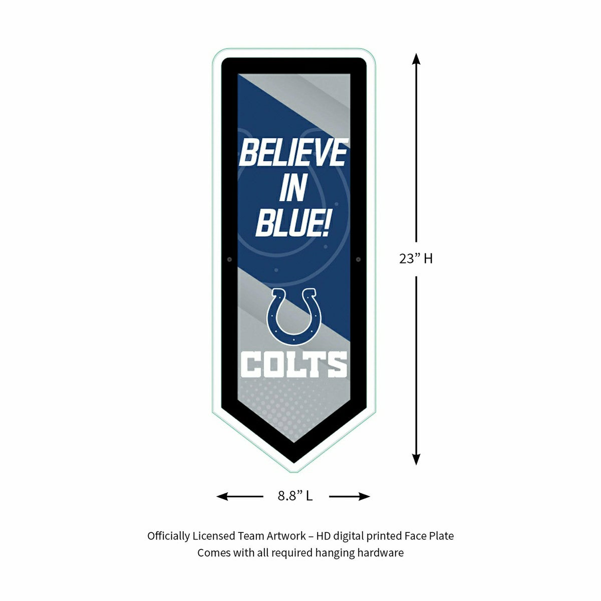 LED Wall Decor, Pennant, Indianapolis Colts, NFL, Home