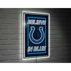 Indianapolis Colts NFL Football Rectangle Neolite LED Decor, NFL, Home