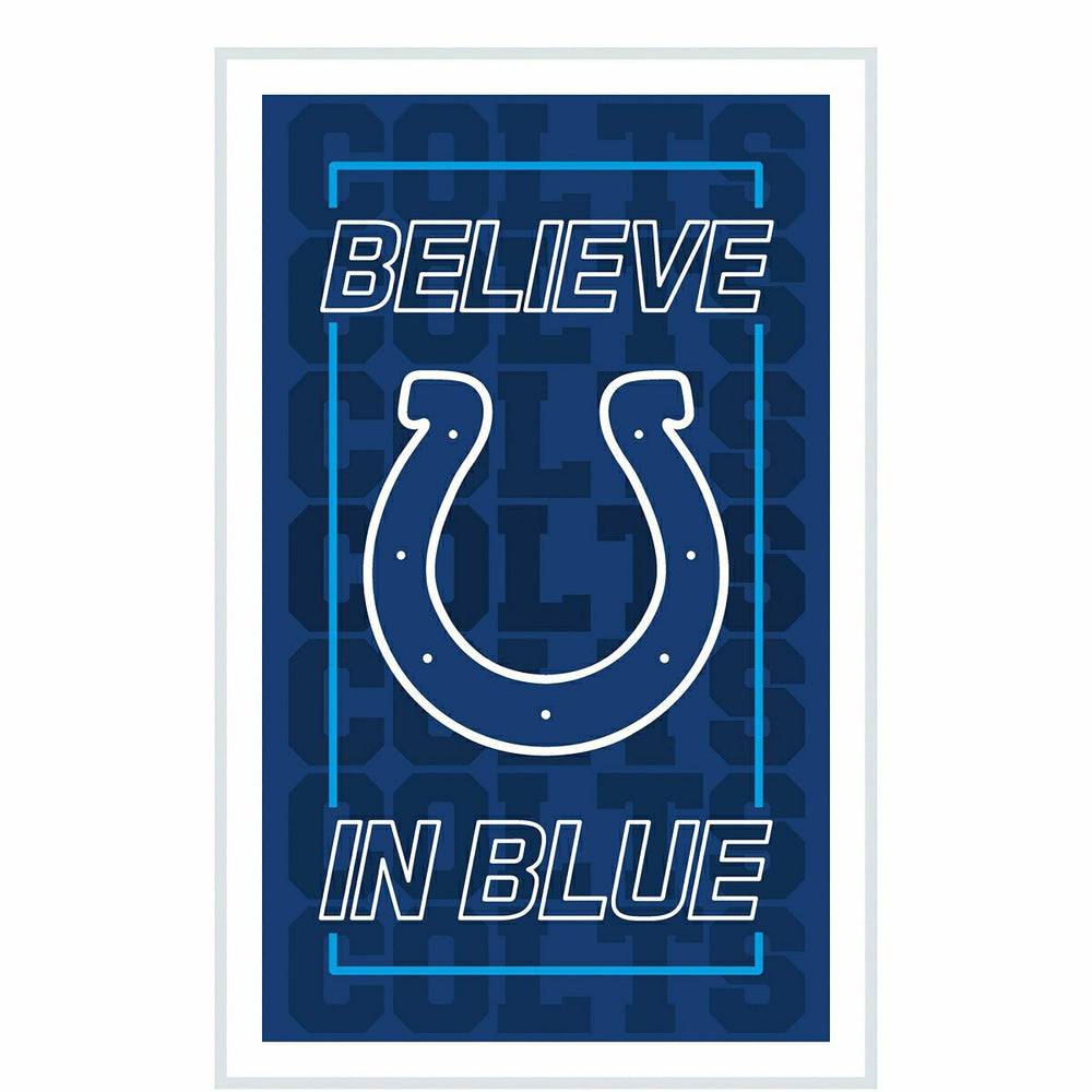 Indianapolis Colts NFL Football Rectangle Neolite LED Decor, NFL, Home