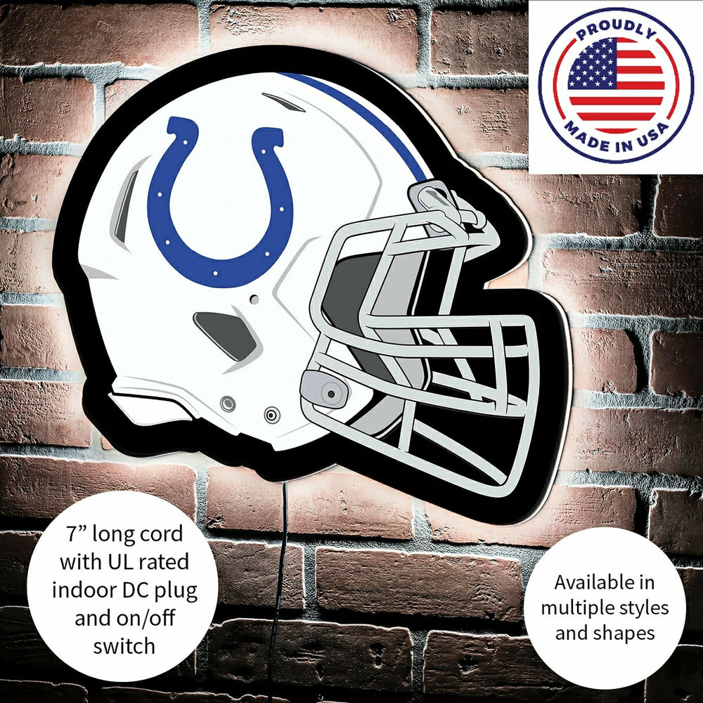 LED Wall Decor, Helmet, Indianapolis Colts, NFL, Home