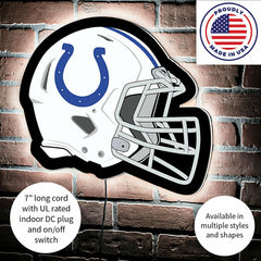 LED Wall Decor, Helmet, Indianapolis Colts, NFL, Home
