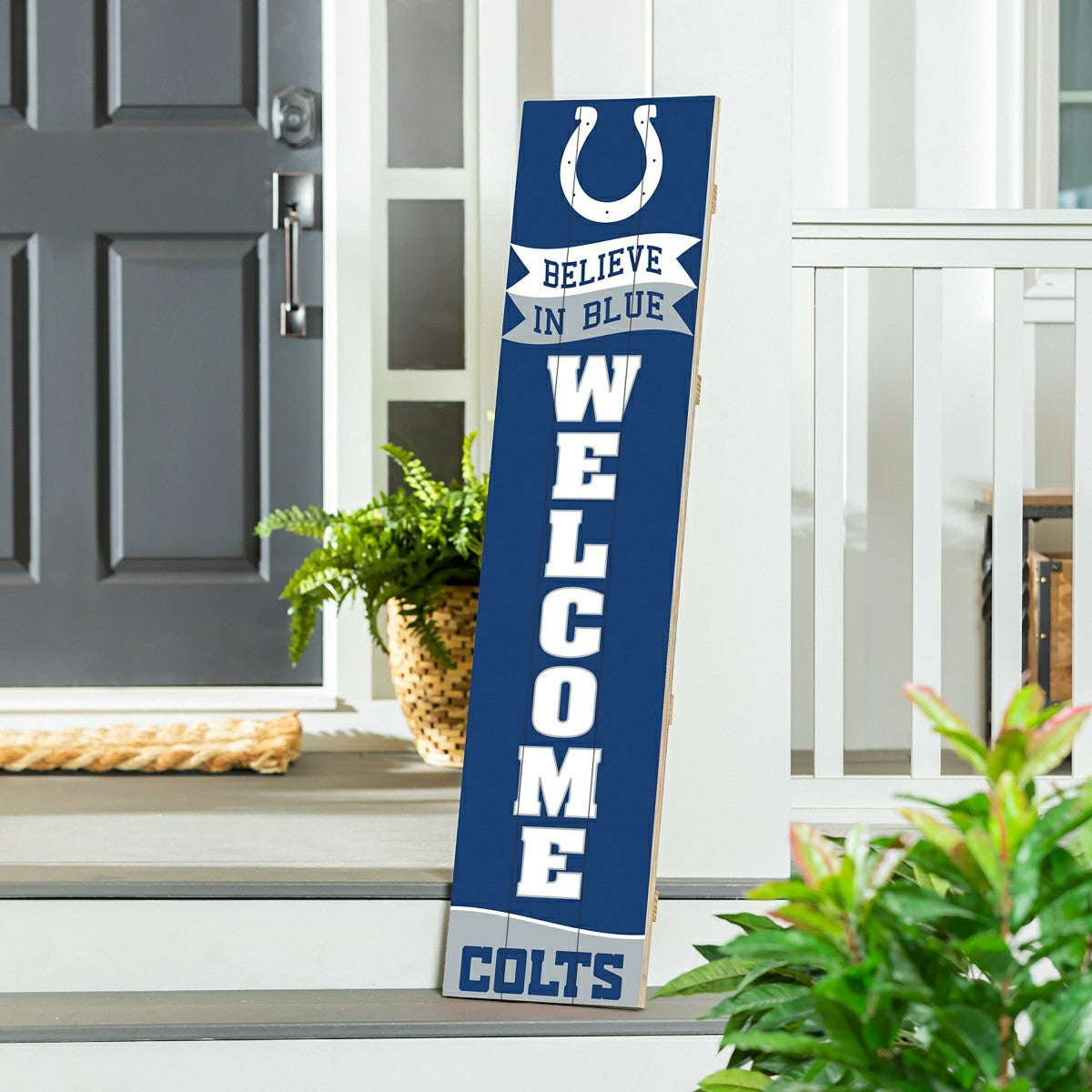 Indianapolis Colts Large Single Sided Leaner, 46", NFL, Home
