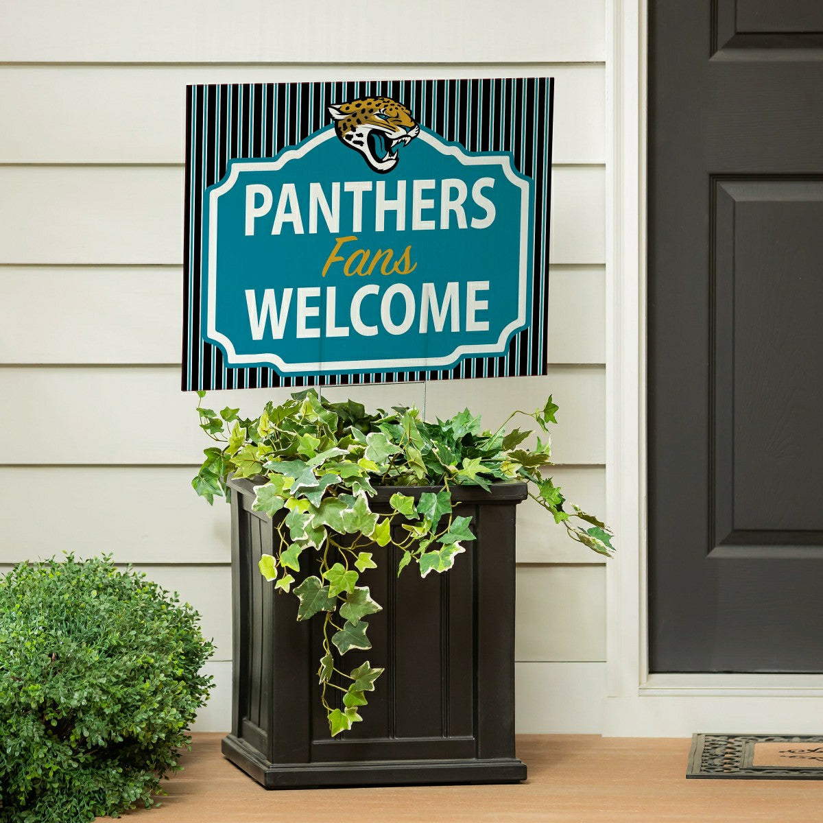 Jacksonville Jaguars Coroplast Yard Sign, "Fans Welcome", NFL, Home