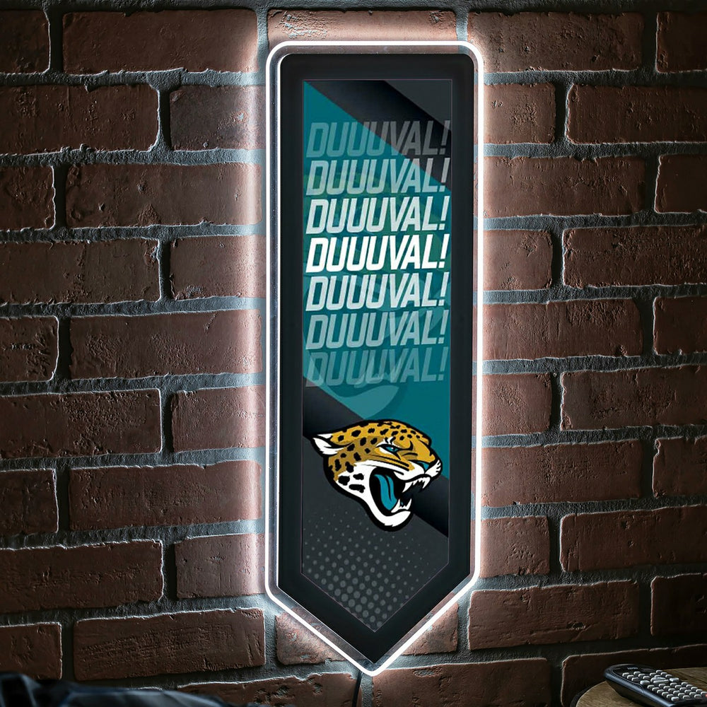LED Wall Decor, Pennant, Jacksonville Jaguars, NFL, Home