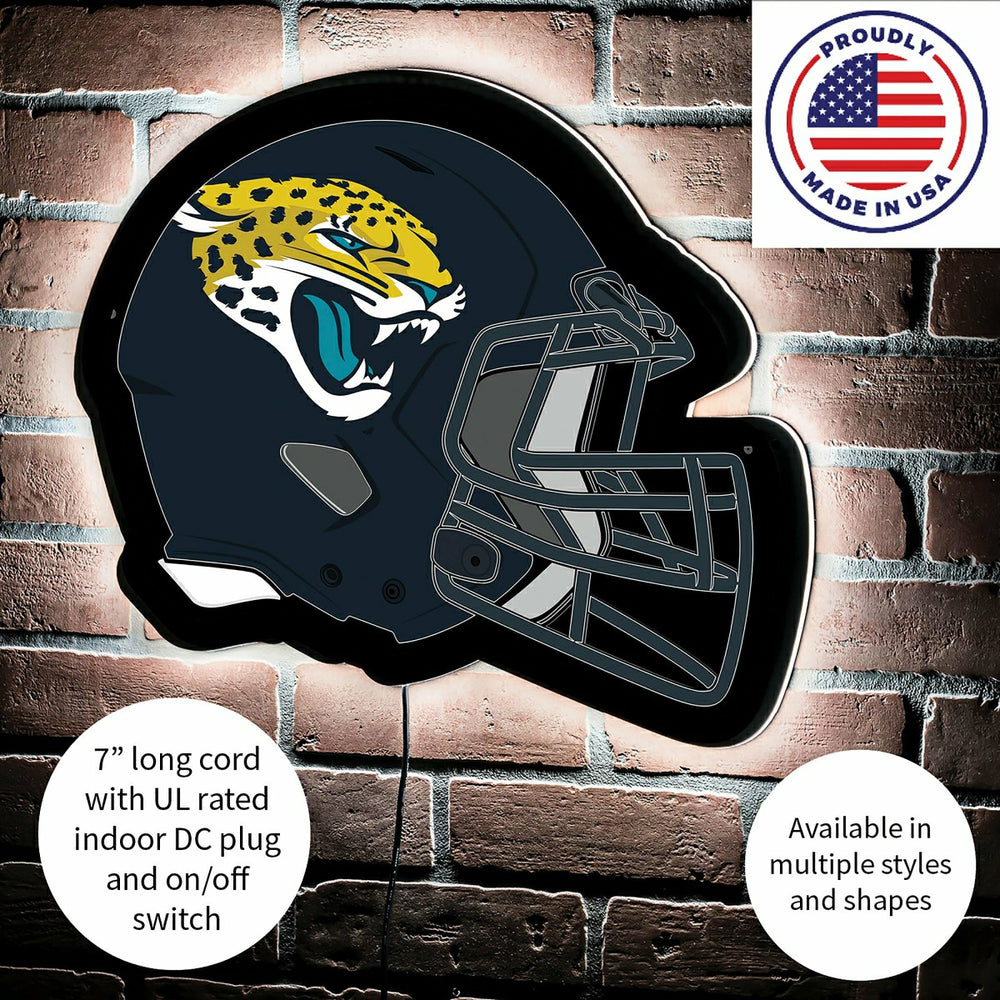 LED Wall Decor, Helmet, Jacksonville Jaguars, NFL, Home
