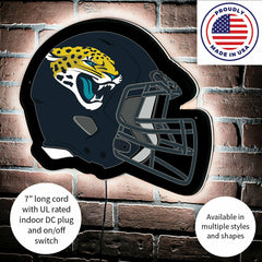 LED Wall Decor, Helmet, Jacksonville Jaguars, NFL, Home
