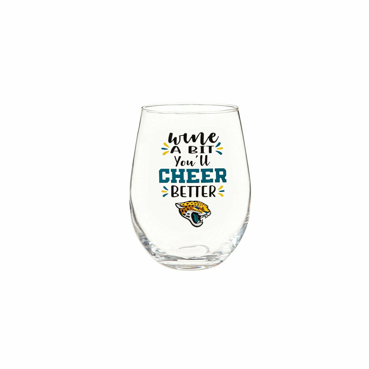 Jacksonville Jaguars, 17oz Boxed Stemless Wine, NFL, Home