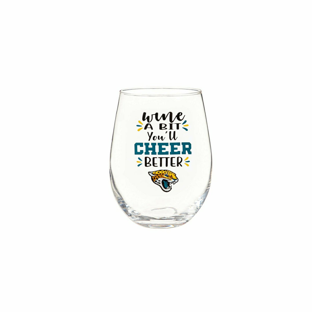 Jacksonville Jaguars, 17oz Boxed Stemless Wine, NFL, Home