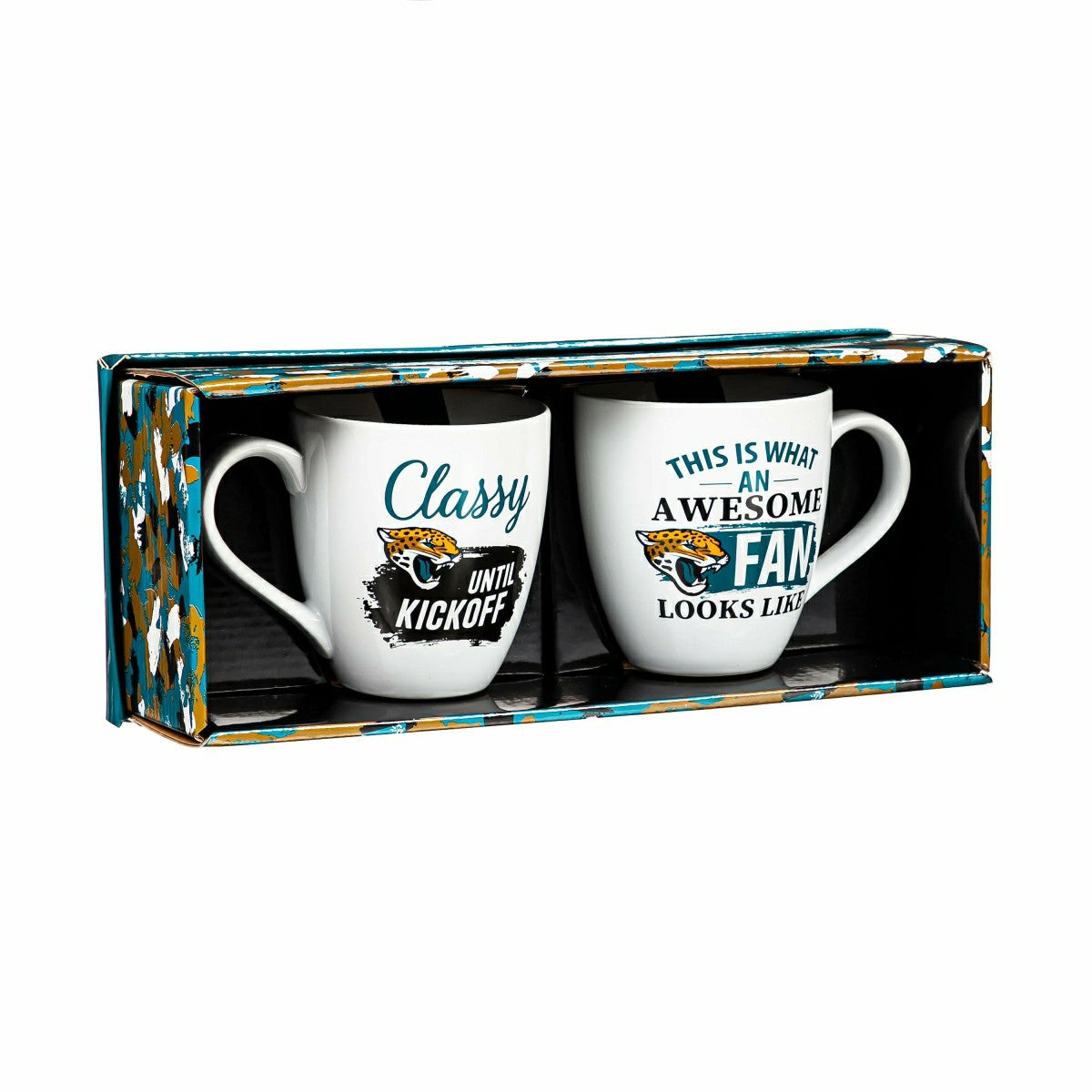 Jacksonville Jaguars, Ceramic Cup O'Java 17oz Gift Set, NFL, Home