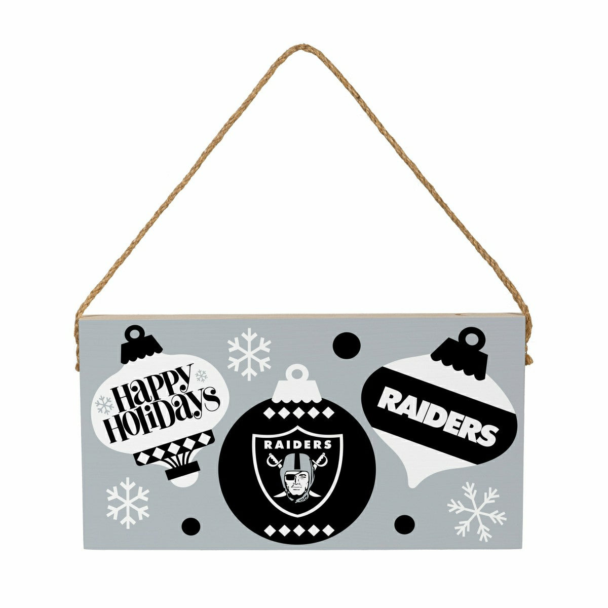 Las Vegas Raiders Holiday Wood Wall Sign, 6x11, NFL, Home