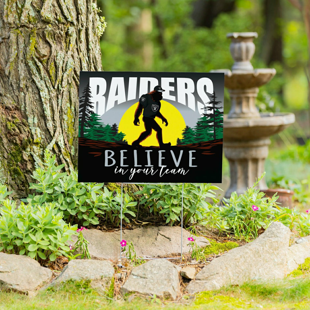 Las Vegas Raiders Yard Sign, Bigfoot, NFL, Home