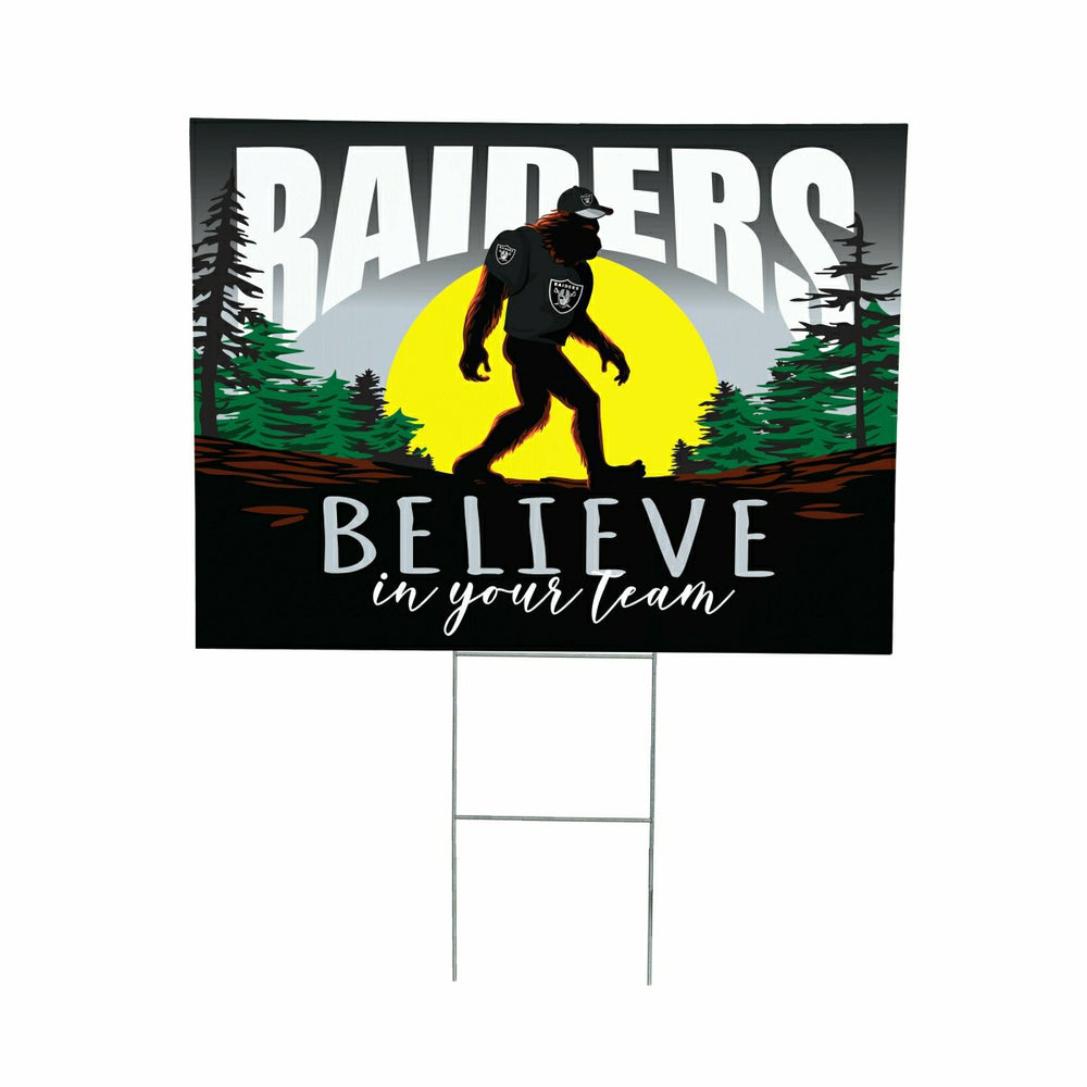 Las Vegas Raiders Yard Sign, Bigfoot, NFL, Home