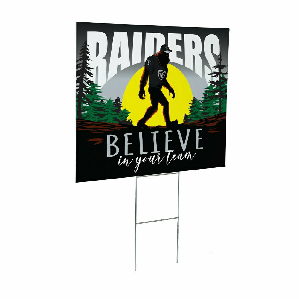 Las Vegas Raiders Yard Sign, Bigfoot, NFL, Home