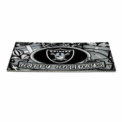 LAS VEGAS RAIDERS Holiday PVC Mat, 28"x16", NFL