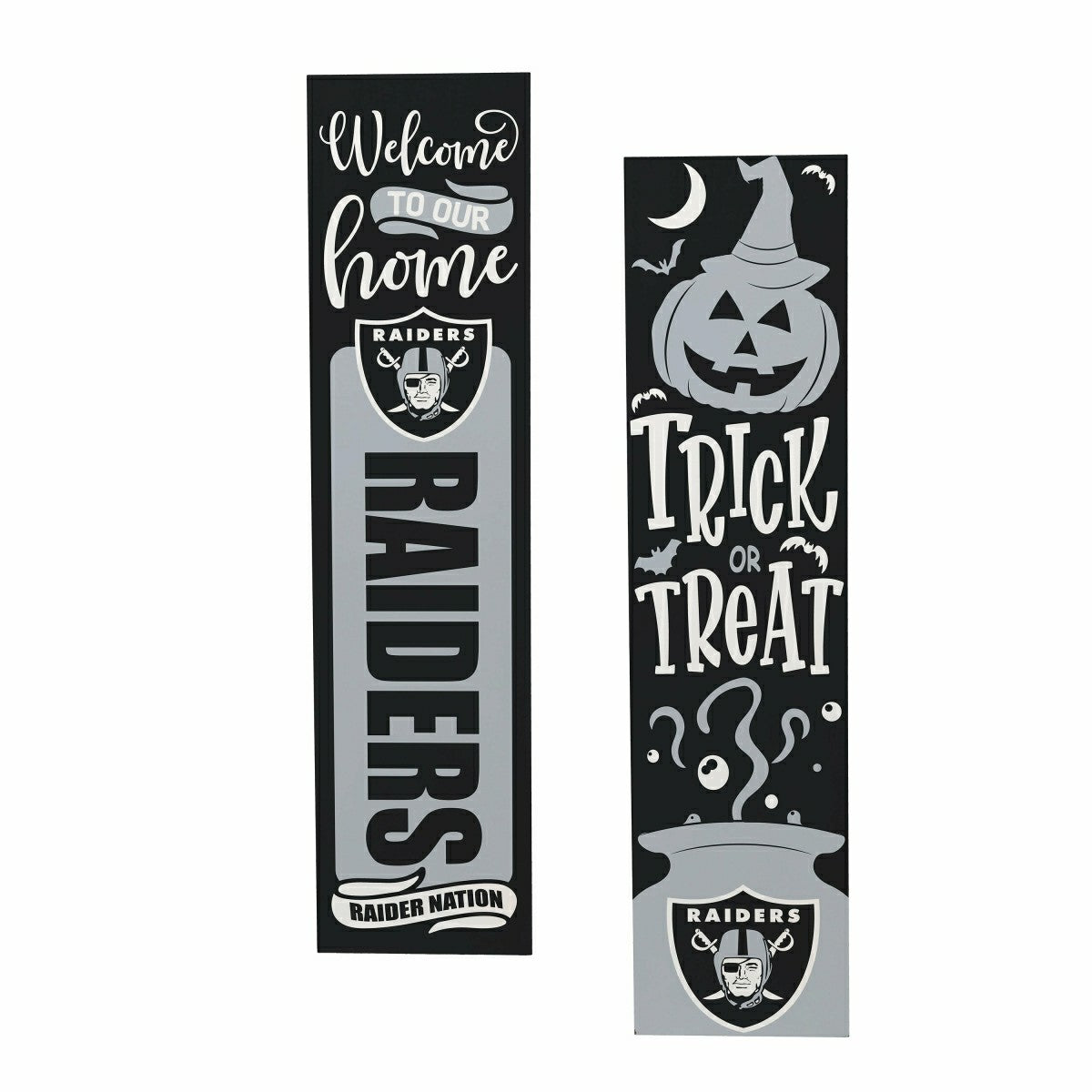 47" Double Sided Leaner, Las Vegas Raiders, Halloween, NFL, Home