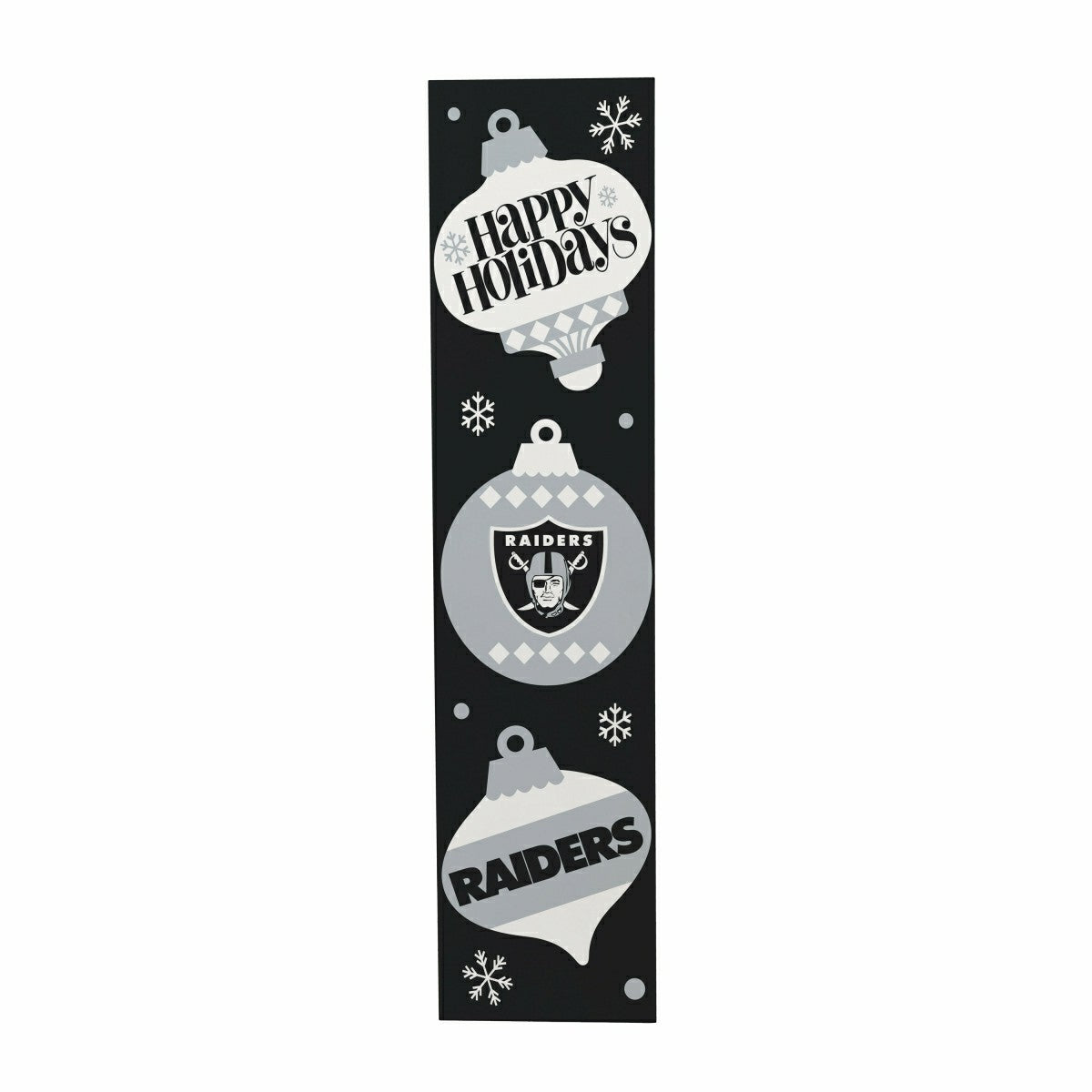 47" Double Sided Leaner, Las Vegas Raiders, Christmas, NFL, Home