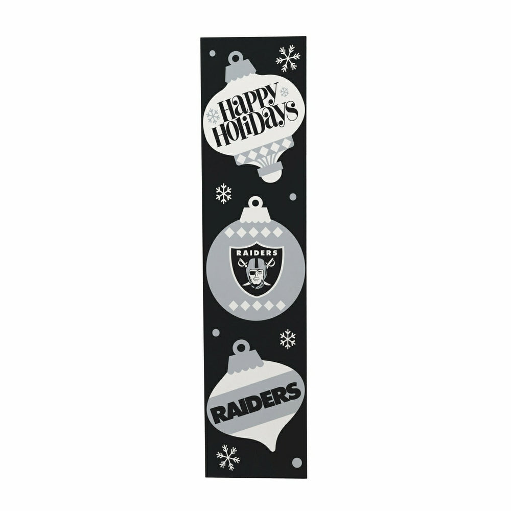 47" Double Sided Leaner, Las Vegas Raiders, Christmas, NFL, Home