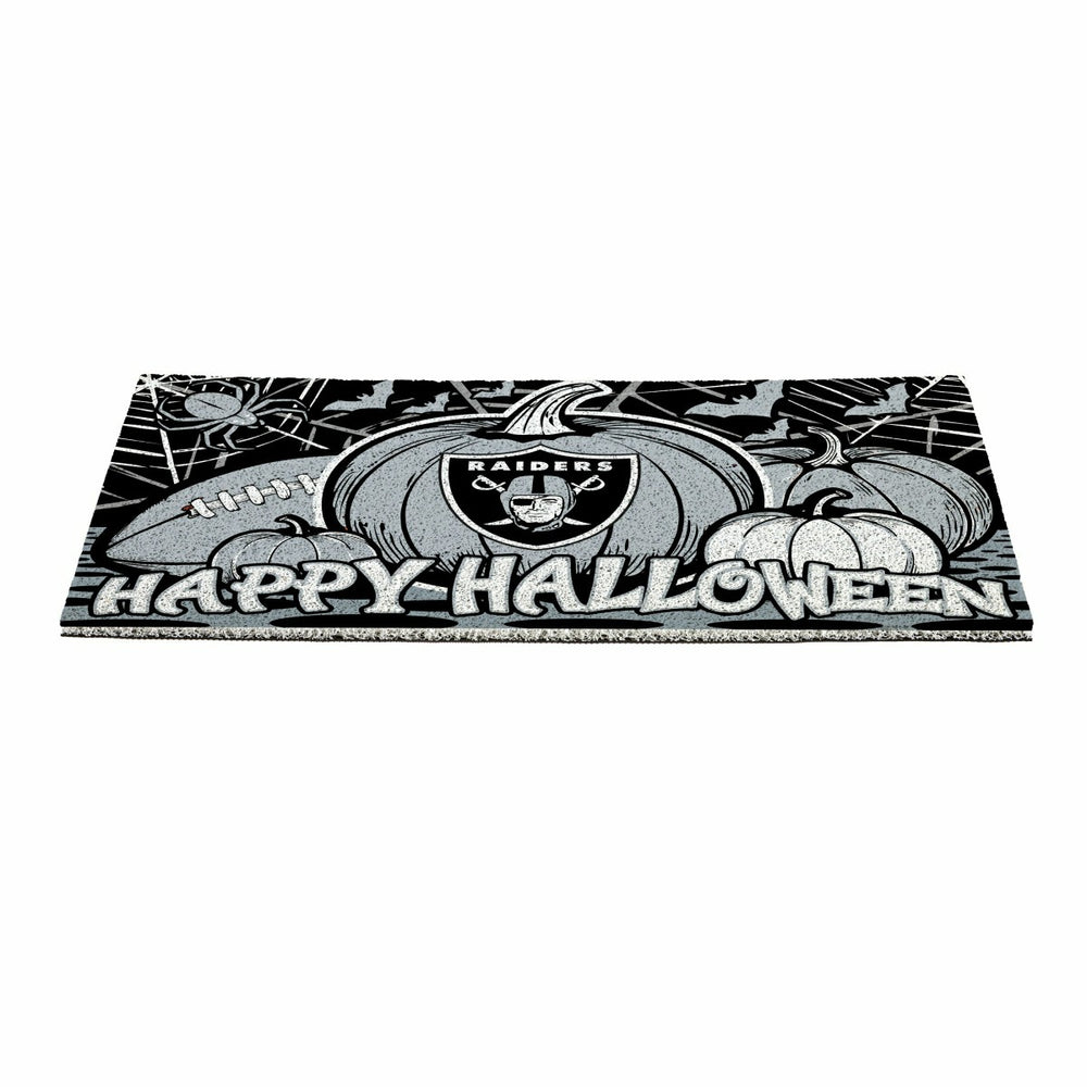 LAS VEGAS RAIDERS Halloween PVC Mat, 28"x16", NFL