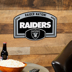 Las Vegas Raiders USA Embossed Steel Wall Sign, 11" x 17", NFL, Home
