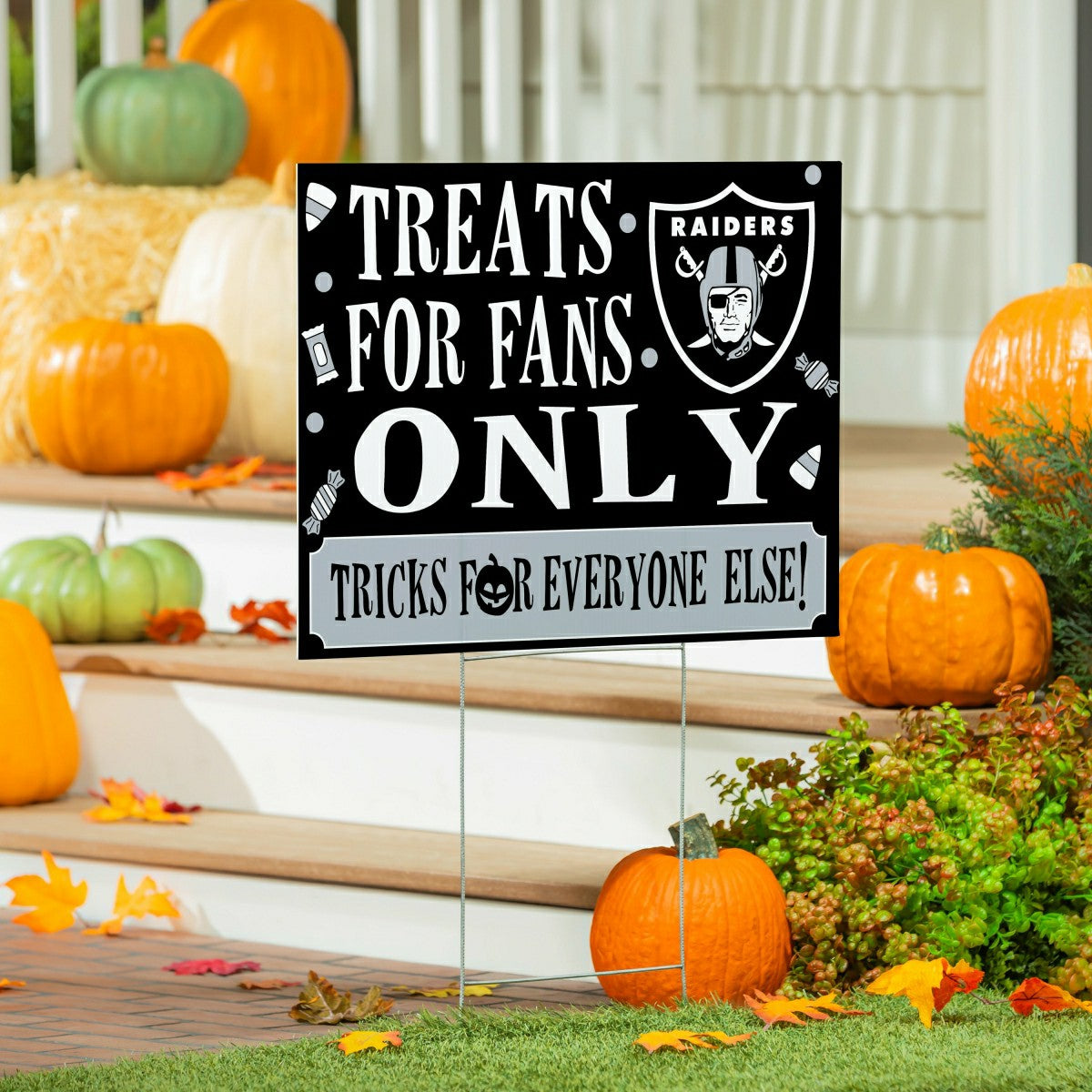 Las Vegas Raiders Yard Sign, Halloween Treats for Fans, NFL, Home