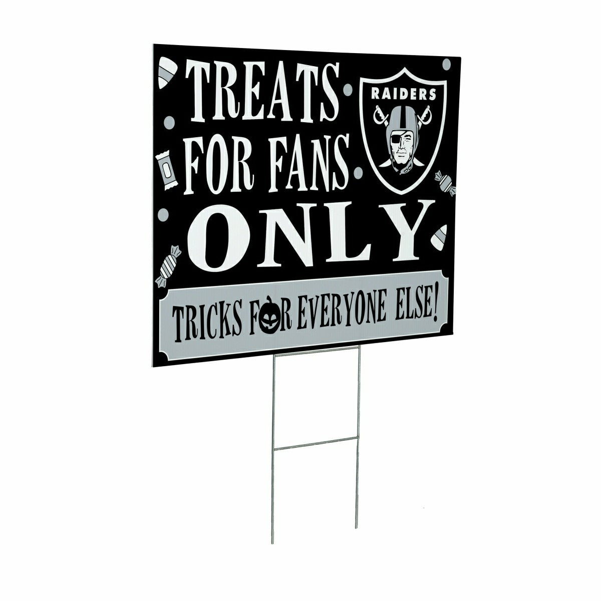 Las Vegas Raiders Yard Sign, Halloween Treats for Fans, NFL, Home