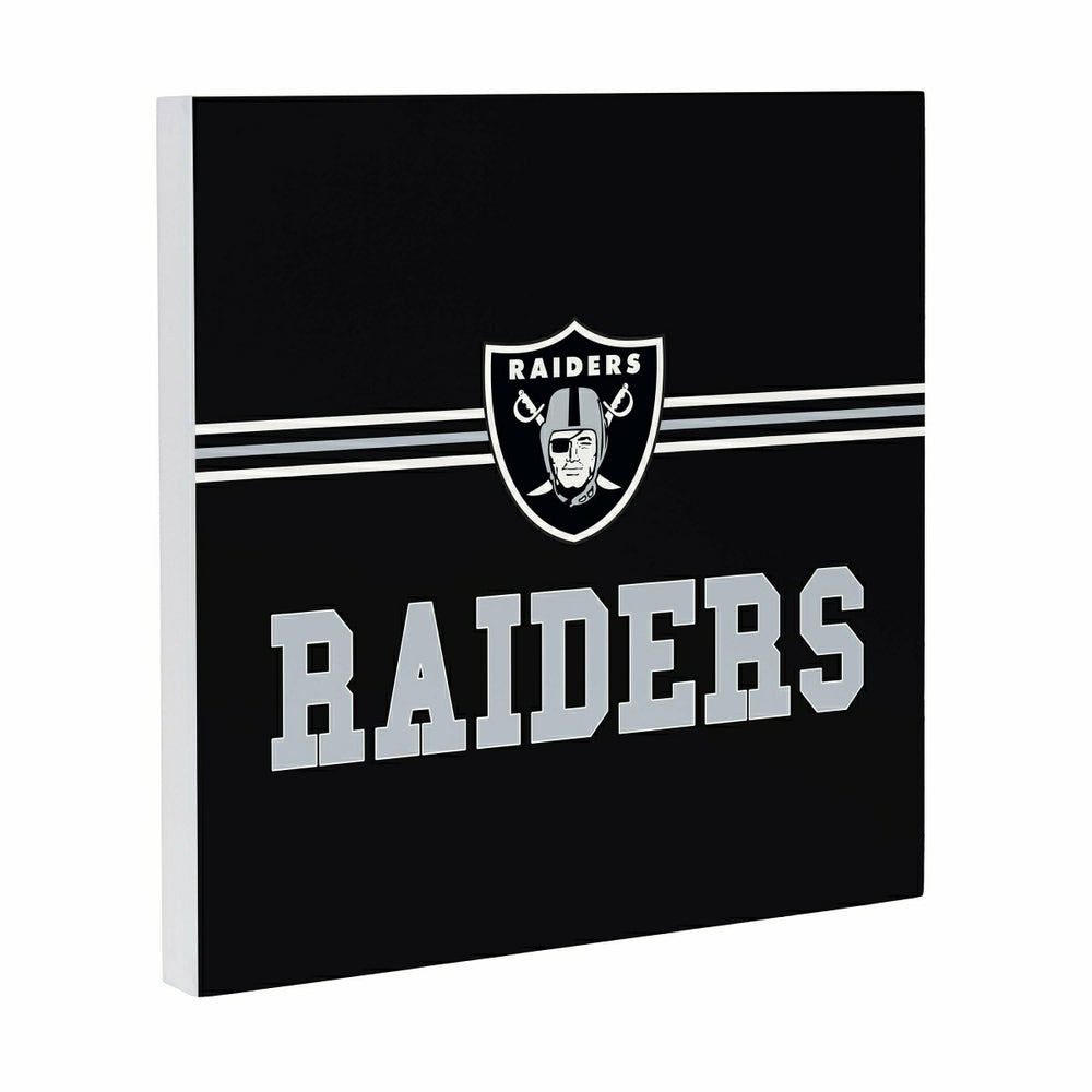 Las Vegas Raiders Wood Wall Sign, 12x12, NFL, Home