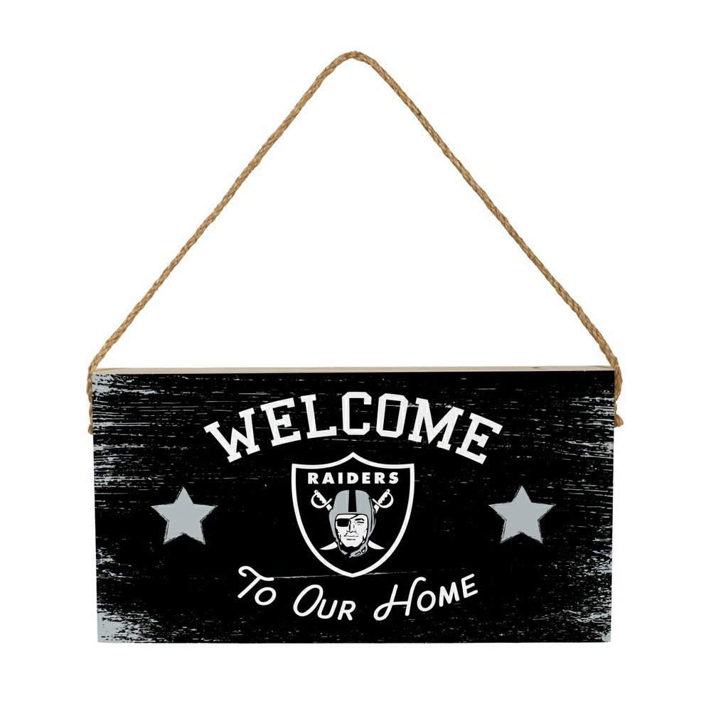 Las Vegas Raiders Wood Wall Sign, 6x11, NFL, Home