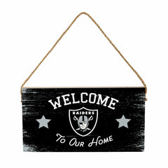 Las Vegas Raiders Wood Wall Sign, 6x11, NFL, Home