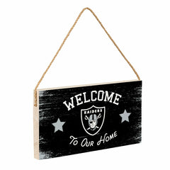Las Vegas Raiders Wood Wall Sign, 6x11, NFL, Home