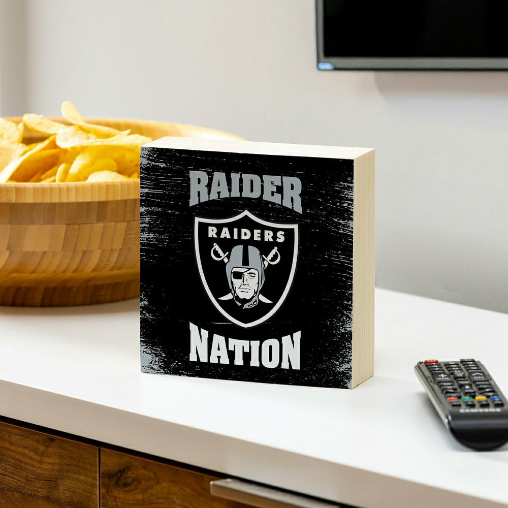 Las Vegas Raiders Plock, Down Home Fans, 6x6, NFL, Home