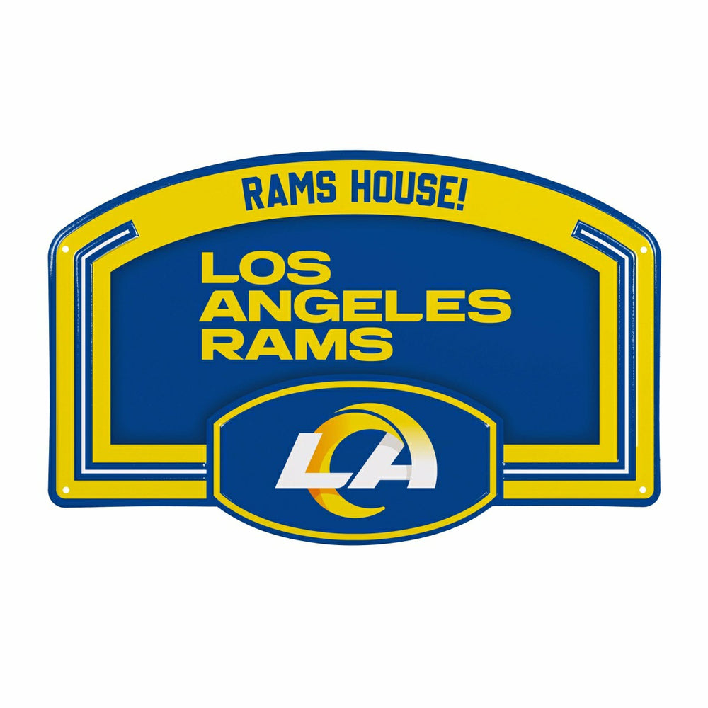 Los Angeles Rams USA Embossed Steel Wall Sign, 11" x 17", NFL, Home