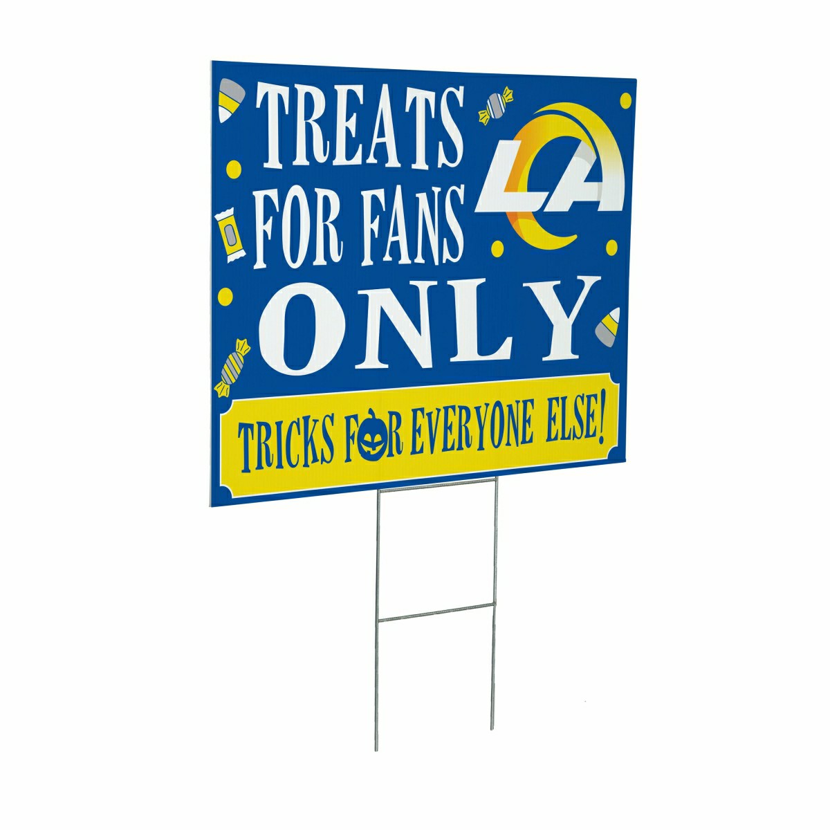 Los Angeles Rams Yard Sign, Halloween Treats for Fans, NFL, Home