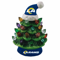 8" LED Ceramic Christmas Tree, Los Angeles Rams, NFL, Home
