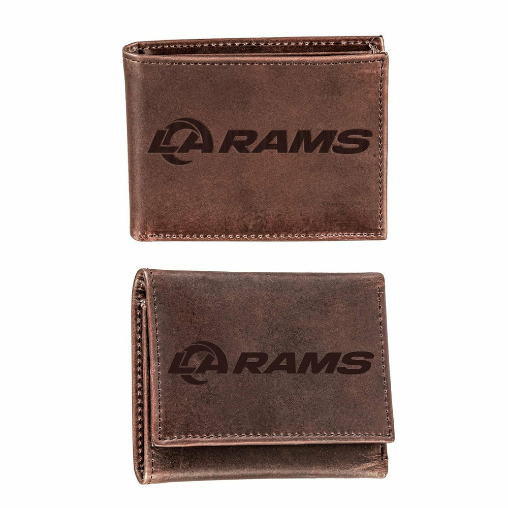 Los Angeles Rams, Bi-Fold and Tri-Fold Wallet Gift Set, Brown, NFL, Home
