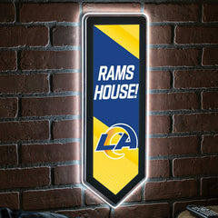 LED Wall Decor, Pennant, Los Angeles Rams, NFL, Home