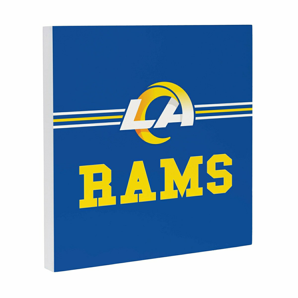Los Angeles Rams Wood Wall Sign, 12x12, NFL, Home