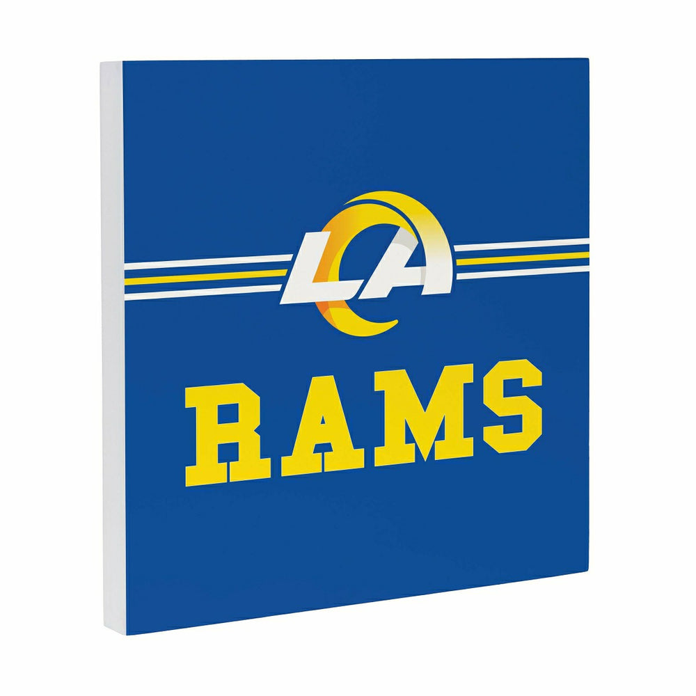 Los Angeles Rams Wood Wall Sign, 12x12, NFL, Home