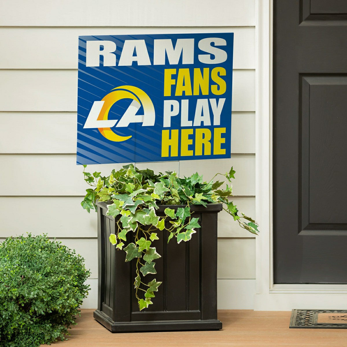 Los Angeles Rams Coroplast Yard Sign "Fans Play Here", NFL, Home