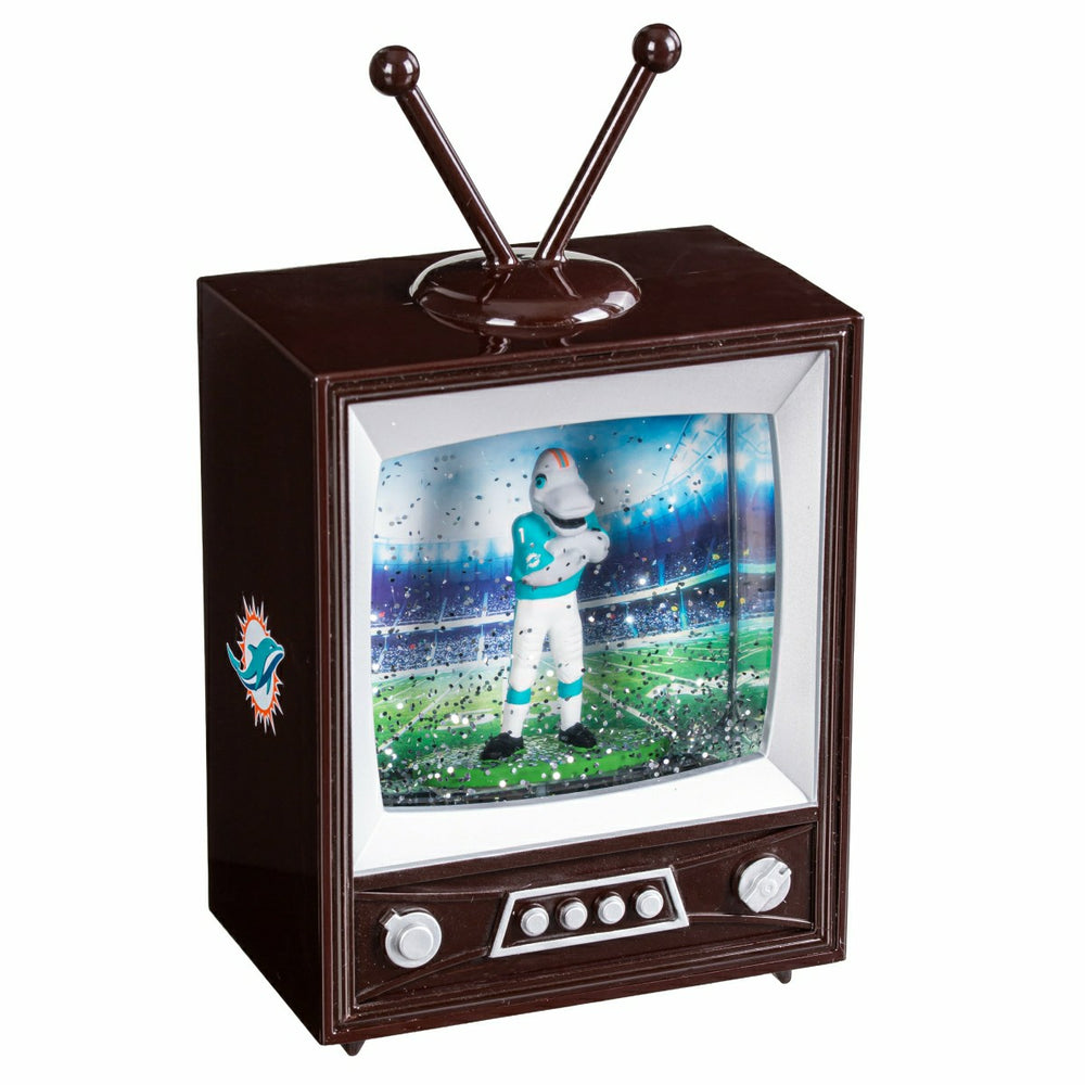 Miami Dolphins Vintage TV Water Lantern, NFL, Home