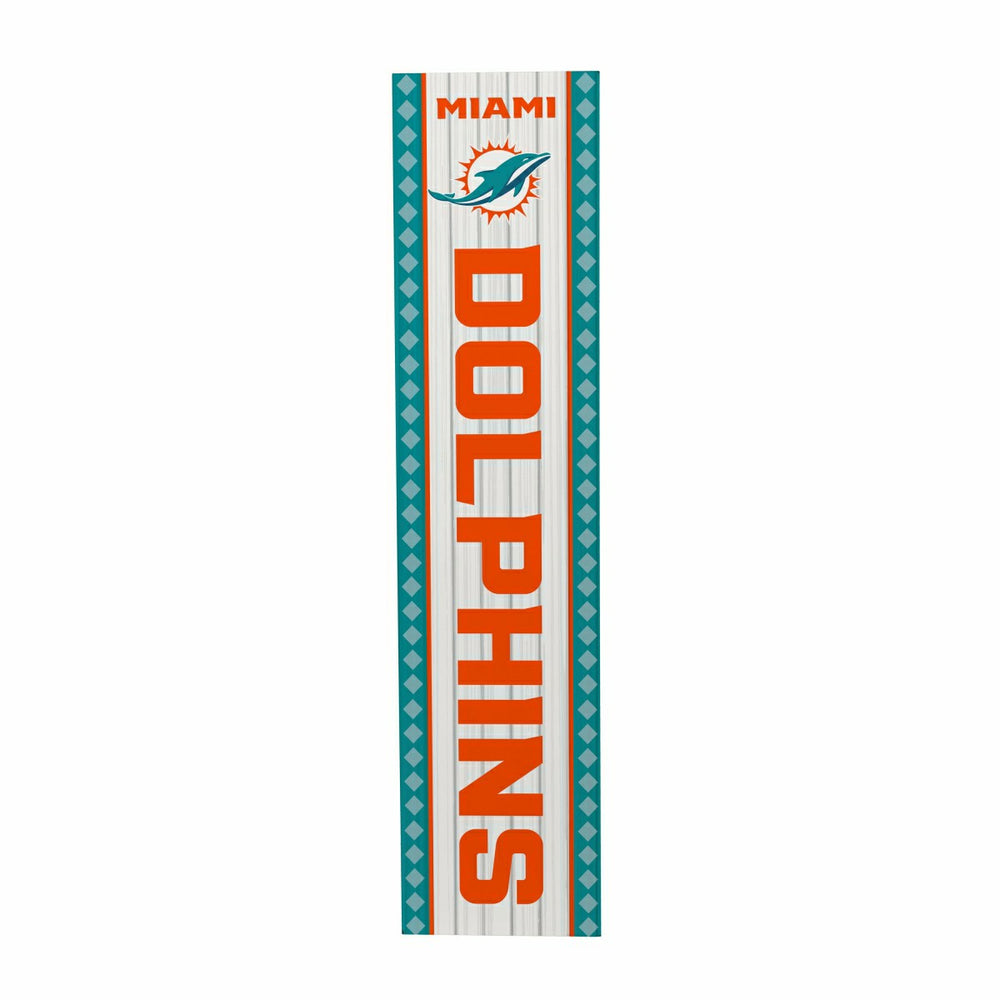 47" Double Sided Leaner, Miami Dolphins, Christmas, NFL, Home