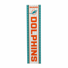 47" Double Sided Leaner, Miami Dolphins, Christmas, NFL, Home