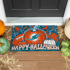 Miami Dolphins Halloween PVC Mat, 28"x16", NFL