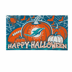 Miami Dolphins Halloween PVC Mat, 28"x16", NFL