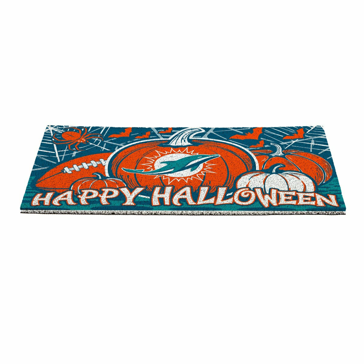 Miami Dolphins Halloween PVC Mat, 28"x16", NFL