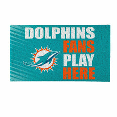 Miami Dolphins Fan Mat, 28"x16", NFL